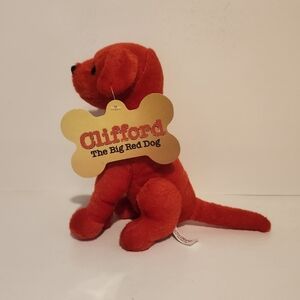 7” Clifford The Big Red Dog Toy Factory plush stuffed animal with tags